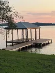 Lakefront home on the main channel w/ beautiful view and a boat ramp next door!