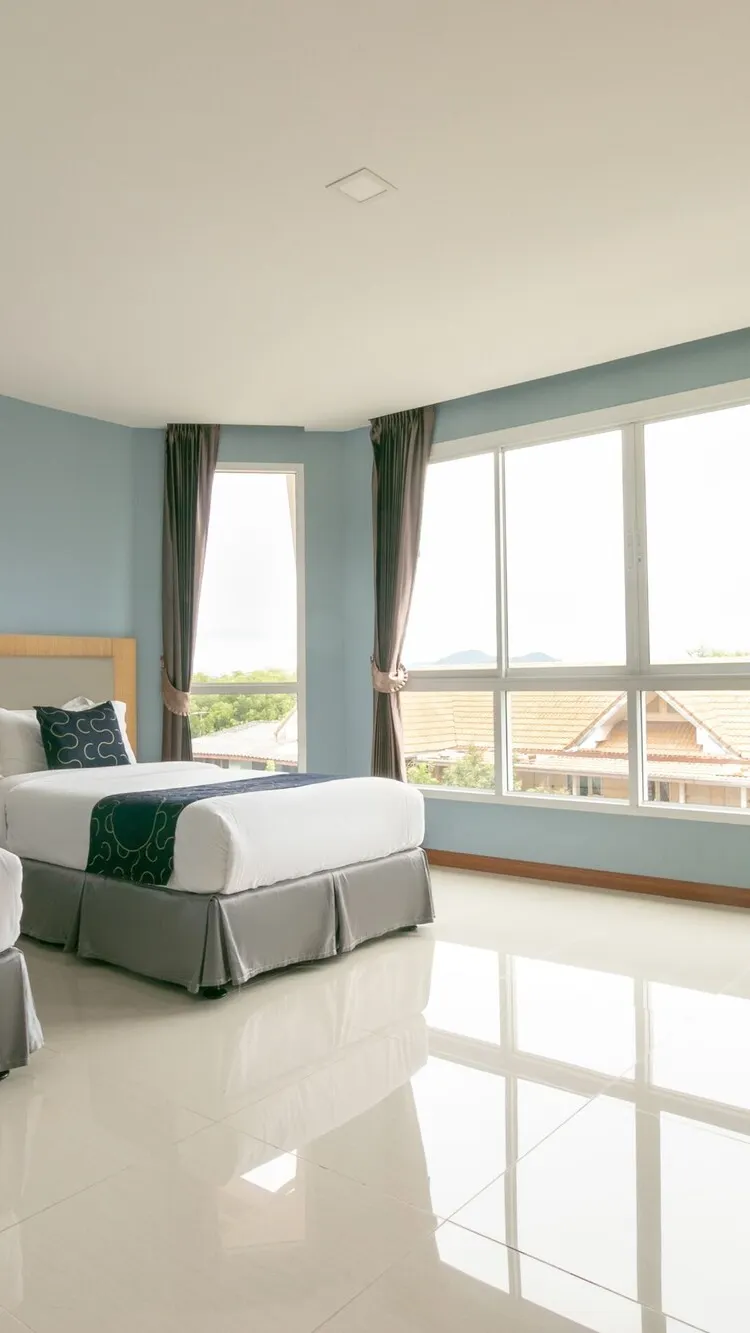 ห้องซูพีเรียร์ เตียงแฝด พร้อมวิวทะเล