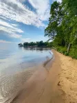 2BR Cabin on Lake w/ Beach, Boat Dock in Protected Channel, & 74ft Viewing Dock