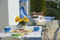 Raphael House, terrace with solarium and sea view