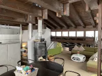 Architect's house Karersee, view of rose garden, Latemar and western Alps Hotels in Welschnofen