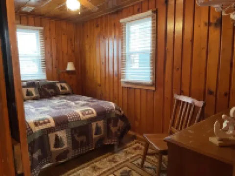 Three bedrooms with kitchen and a huge deck.