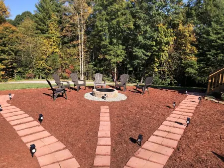 The Fire Cabin sets in the heart of the beautiful Moravian Falls