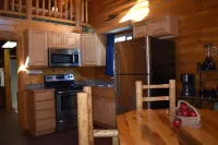 Modern log cabin with a cozy feel along the Clearwater River