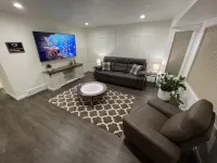 Quiet and modern 2 bed 1 bath apartment with changing sand table