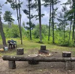 Cabin in the Woods, 10 Acres, Sleeps 8. Close to Orv Trails and Forest Dunes.