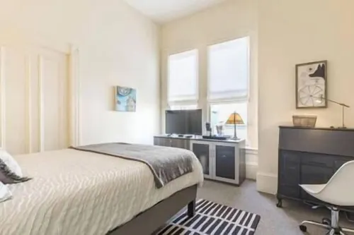 Pacific Heights Victorian Bedroom & Bathroom