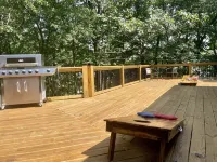 6 Bed Pontoon Boat and Jet Ski Rental, Hot Tub, Pool Table, Trampoline & More