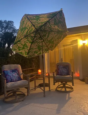 Lilly Pulitzer inspired cottage in the beautiful beach town of Hobe Sound, FL.