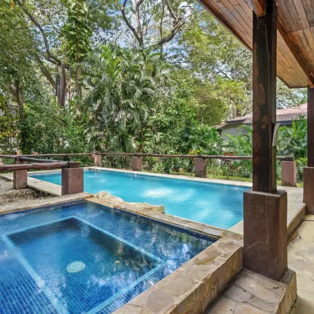 Stylish 3-Bedroom Tropical Escape with Pool & Outdoor Living, 1 Block from Playa Potrero