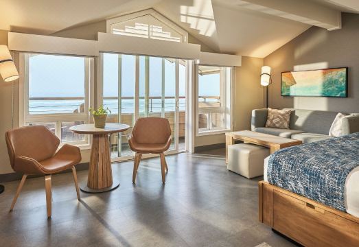 서프샌드 리조트에서 바라본 일몰과 하이스택 락