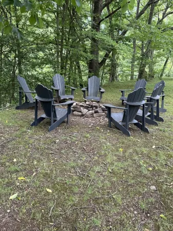 gaze at Seneca Rocks from living room sofa