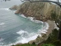 Beautiful views of the green nature from the inside Asturiana Hotels in Valdes