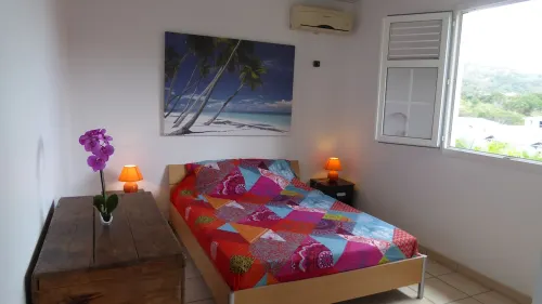 2 rooms in villa with small pool near the beach Anse à l'ass