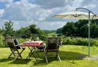 Beautiful eco lodge with stunning rural views