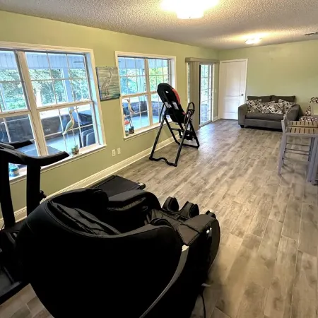 Forget your worries in this spacious and serene space with a beautiful lake view