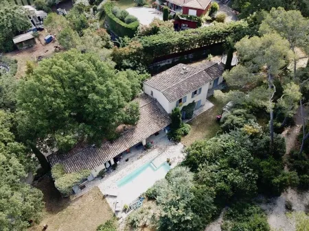 Villa Proche Valbonne Calme Absolu Avec Piscine Отели в г. Шатонёф-Грас