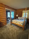 Lucky View Lodge Log Cabin on Big Butternut Lake Luck, WI 3 acre 300ft lakeshore