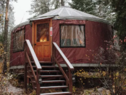 Brand New Yurts in the wilds of MT-Stay @ GNP like no other! 7mi. from W Glacier Hotels in Coram