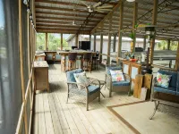 Water-Front Cedar Island Luxury campingsee video)