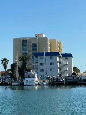 Water and Marina View Condo with Queen Sleeper and Heated Pool.