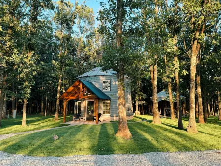 The Grainery is a cozy farm stay, nestled in the Ozark hills