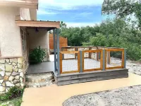 NO STAIRS! PRIVATE POOL! Pets Welcome. Fenced area. Big yard. 1block to beach.