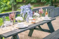 Pool, sauna, large 2000sf deck, tennis court, a private trail, 15.5 acres