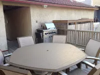 Beach block three story house center of town with parking