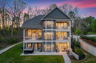 Sleeps 22 Lakefront w Private Dock Pool 2 Houses Lake Living by AvantStay