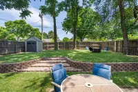 Spacious Fenced Backyard and Fire Pit - Inviting Tranquil Retreat Hotels near Tulsa International Airport