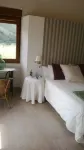Beautiful views of the green nature from the inside Asturiana