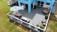Apt2 Front of Deck with newly updated Deluxe King Bed!!  Sweet Dreams!! Hotel a 
