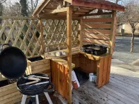 Comfortable chalet with heated pool