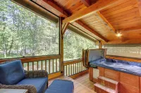 Blue Ridge Cabin Rental w/ Hot Tub & Creek Access! - 3-Star