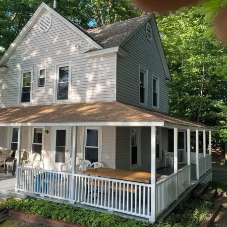 Angola on the Lake Beach Front House  4Br  Private Beach Wrap-Around Porches
