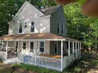 Angola on the Lake Beach Front House  4Br  Private Beach Wrap-Around Porches