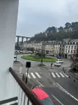 Le tiamo, studio in Morlaix with view of the port and viaduct