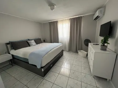 Lovely apartment, big beautiful pool and possibility of renting a car.