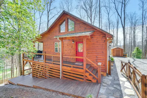 Hot Tub + Fire Pit: Dog-Friendly Cabin in Murphy! - Pet friendly