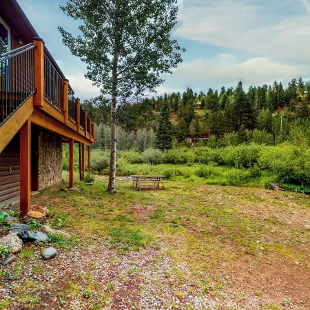 Deck & Mtn Views! Family A-frame Cabin Near Stream