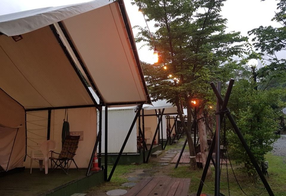 계룡산 글램핑 내부 객실