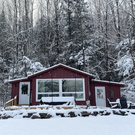 Luxury Tiny Home Ski Cabin with Barrel Sauna Room!