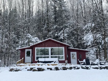 Luxury Tiny Home Ski Cabin with Barrel Sauna Room!