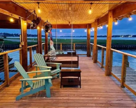 Sky View on False River Sunset     LSU 45 Minutes Away Hotels in Pointe Coupee Parish