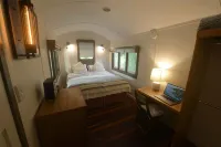 Unique hideaway train carriages experience.
