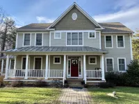 Large Lux Waterfront Home on 9 Acres with Sandy Beach and Beautiful Sunsets