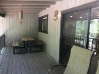 Paradise Cabin in the Pines<br>Comfortable Patios and porch swing <br>Watch kids play