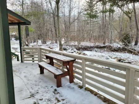 Relaxing 2 bedroom river side home. Home located in Banner Elk, NC