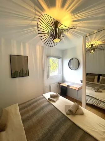 Calme Centrale Verdoyant Отели в г. Межев